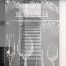 Glasschiebetur Gelasert Mit Motiv Retro Kuche Ceres Webshop