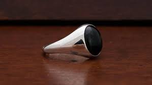 Black Onyx Ring Silver Signet Ring Black Agate Ring Oval Black Onyx Ring Onyx Cabochon Ring Man Silver Ring Sterling Silver Signet Black Agate Ring Black Onyx Ring Silver Signet Ring