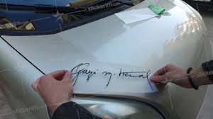Cama etiket (sticker) nasıl yapıştırılır. Gazi Mustafa Kemal Imza Oto Sticker Nasil Uygulanir Youtube