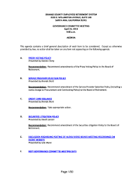 Fillable Online Ocers Orange County Employees Retirement System 2223 E Ocers Fax Email Print Pdffiller