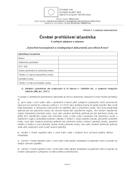 Daň z příjmu fyzických osob. Cestne Prohlaseni Ucastnika Doc Detail Clanku Www Esfcr Cz