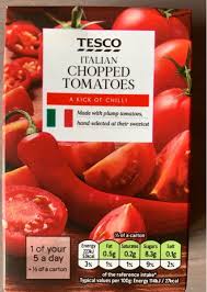 2, 3/4, 30k, 0.5m ): Chopped Tomatoes Tesco