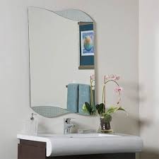 Buy products such as haotian wall mounted bathroom mirror with shelf,bathroom vanity set, white under sink bathroom storage. Decor Wonderland Sonia Novelty Beveled Bathroom Mirror Ssm5033 7 Bellacor