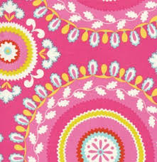 Dena Designs Kumari Garden Fabric Jeevan Pink Free Spirit Fabrics Pink Fabric Quilt Fabric