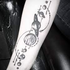 Solar System Tattoo18 Solar System Tattoo Planet Tattoos Tattoo Designs