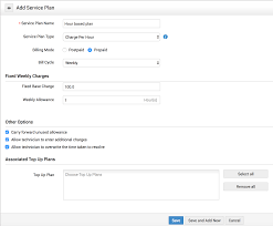 Configuring Service Plan