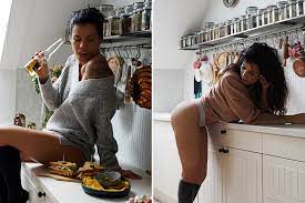 Reality chef Playboy model doubles income cooking in the nude