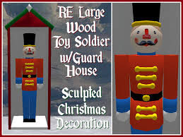 Using a large cardboard tube. Second Life Marketplace Re Large Wood Toy Soldier W Guard House Fun Xmas Decoration