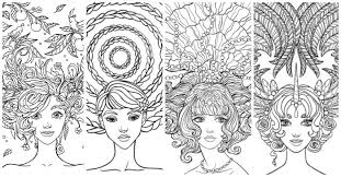 Looking for a few free printable adult coloring pages to take on your summer trip? 10 Crazy Hair Adult Coloring Pages Nerdy Mamma