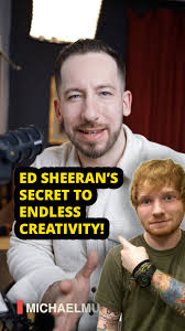 Ever feel stuck, uninspired, or just plain bored? Ed Sheeran has a simple  trick: treat your brain like an old sink., At first, the water runs brown  and murky, those are the bad ideas, the boring ...