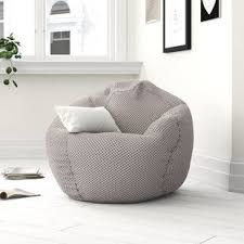 Zipcode Design Small Bean Bag Chair Lounger Wayfair In 2020 Bean Bag Chair Bean Bag Chair Pattern Small Bean Bag Chairs