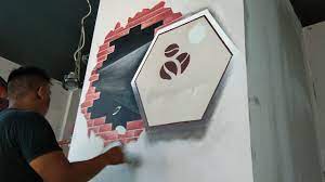 Lukis dinding cafe hitam putih. 43 Contoh Lukisan Dinding Cafe Terbagus Lingkar Png