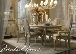 The hollywood loft studio collection by michael amini & jane seymour, a design collaboration is scaled and proportioned for smaller spaces yet with all the glitz, glamour and functionality of our larger collections. Michael Amini Lavelle Blanc Antique White Finish Dining Room Set By Aico Luxury Dining Room Formal Dining Room Sets Dining Room Design