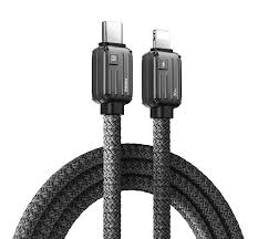 Remax RC-C160 C-L Bagcase Series Type-C To Lightning 30 W Fast Charging  Data Cable 1.2m Black - Veli store