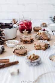 Dreierlei Gesundere Gefullte Nussplatzchen Maras Wunderland Rezept Nussplatzchen Weihnachtsrezepte Lecker Backen
