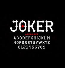 Joker Font Vector Images 97 You can find more information about this below. vectorstock