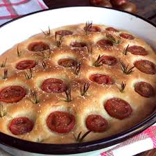 Focaccia With Tomato And Rosemary Focaccia Rosemary Tomato Trends Cooking Recipes Food Recipes