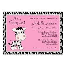 Cute Pink Zebra Baby Shower Invitations Zazzle Com Tarjetas Baby Shower Nina Cromos Tarjetas