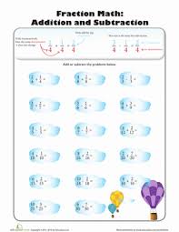 As you scroll down, you will see many worksheets for addition, subtraction, and more. Fraction Addition And Subtraction Worksheet Education Com
