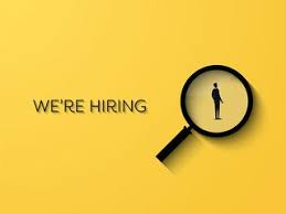 Hiring Poster Vector Template With Minimalist Design And Big Magnifying Glass With Businessman Jobs Recruitment Poster Design Hiring Poster Recruitment Poster