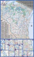 Wisconsin Wall Map