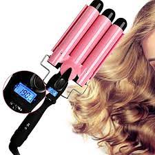 Amazon Com Hair Curler 3 Barrel Curling Hair Waver Iron Curling Wands Quick Heated Fast Heating Ceramic Hot Too Curling Hair With Wand Hair Waver Hair Crimper
