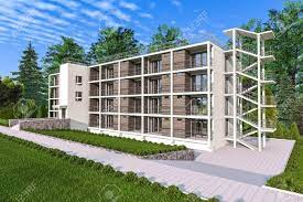 Our stair experts can go over the benefits of each and help you make the right choice for your home. Apartment House With A Garden And Outdoor Stairs Stock Photo Picture And Royalty Free Image Image 34491028