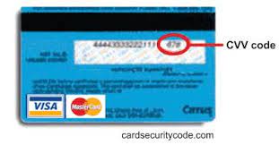 Each credit card company has its own name for it, such as cvv2, for card verification value code; Pin On Cvv Number And Cvv Code On Credit Card And Debit Card