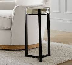 Cori 10 Round Glass Accent Table In 2020 Round Accent Table Accent Table Wood End Tables