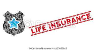 Term life insurance is insurance designed to provide protection for a specific period of time. Bulletproof Vest Mosaic And Distress Life Insurance Watermark With Lines Mosaic Bulletproof Vest Icon And Red Life Insurance Canstock