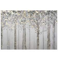 Yosemite Home Decor 28 In X 40 In Grey And Yellow Trees Printed Canvas Wall Art Yj9378a The Home Depot Grey Wall Art Yellow Wall Art Tree Wall Art
