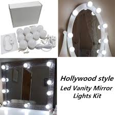 Original Led Mirror Light Kit For Makeup Hollywood Mirror 10 Light Adjustable 321lights Dressing Room Mirror Dressing Table Hollywood Mirror Led Vanity
