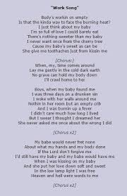 Work Song Hozier Lyrics Song Lyric Quotes Song Quotes Music Quotes