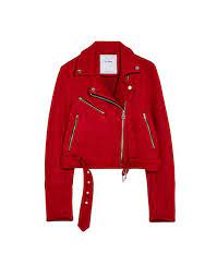 Faux Suede Biker Jacket Pull Bear Uk Ropa Roja Moda De Ropa Ropa Juvenil De Moda