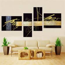 Gold and silver abstract wall art. 2021 Handmade Black Gold Silver Modern Abstract Wall Art Oil Painting On Canvas Pictures Unique Gift For Living Room From Eb0cn0741 24 71 Dhgate Com