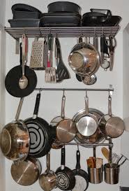 If you have a free wall space all you need to do is firmly nail a rod to. Wall Racks And Hanging Pans Blossom And Sunshine