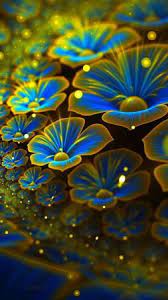 Be inspired by the beauty of nature with this gorgeous collection of flower wallpapers and images. Abstract Flowers 4k 5k Android Wallpaper Blue Green 3d Vertical Blue Flower Wallpaper Android Wallpaper Abstract Wallpaper Nature Flowers