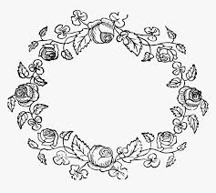 All black and white flower clipart images are png format and transparent background. Wreath Floral Design Rose Flower Drawing Rose Wreath Clipart Black And White Hd Png Download Transparent Png Image Pngitem