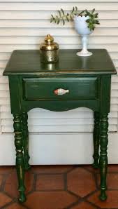 Green Nightstand Side Table 1940s Green Nightstands Wood Nightstand Art Furniture