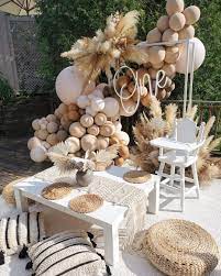 Birthday Party By Precious Flowers Event Design Boho Birthday Party Baby Party Party Decorations