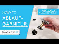 Montage der Bächlein Ablaufgarnitur mit oder ohne Überlauf - einfach und  schnell!
