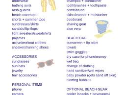 free printable packing list for family beach vacations