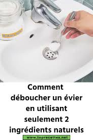 Comment Deboucher Un Evier En Utilisant Seulement 2 Ingredients Naturels Deboucher Evier Comment Deboucher Un Evier Deboucher Evier Naturellement