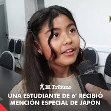 Abigail Vargas, alumna de sexto grado...