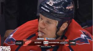 Jason Chimera's face rearranged following collision with Brendan Smith