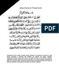 Similarly, this verse also has a positive impact on human life. Doa Al Waqiah