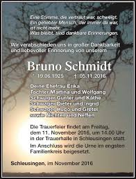 Jul 27, 2021 · finden sie hier traueranzeigen, todesanzeigen und beileidsbekundungen aus ihrer tageszeitung oder passende hilfe im trauerfall. Traueranzeigen Von Bruno Schmidt Franken Gedenkt De