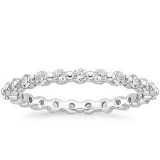 18k White Gold Marseille Eternity Diamond Ring 2 3 Ct Tw Cubic Zirconia Wedding Bands Eternity Ring Diamond Platinum Wedding Rings