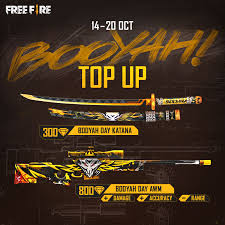 Luckily, there is an ongoing event where you can receive loot crates and diamonds just by using the booyah! The Booyah Top Up Event Is Here Top Garena Free Fire Facebook