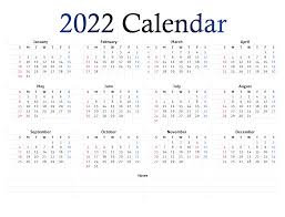 All 12 months of 2022 on a single page. 2022 Calendar Png Transparent Images Png All